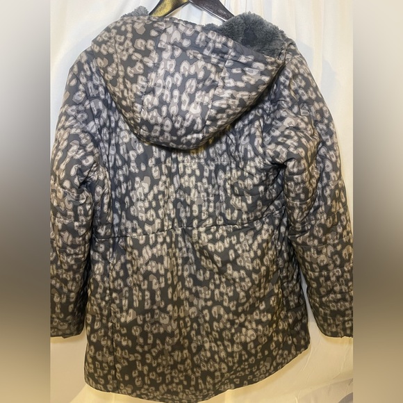 The North Face Kids' Mossbud Swirl Reversible Water Repellent Hooded Jacket XL - Picture 4 of 10